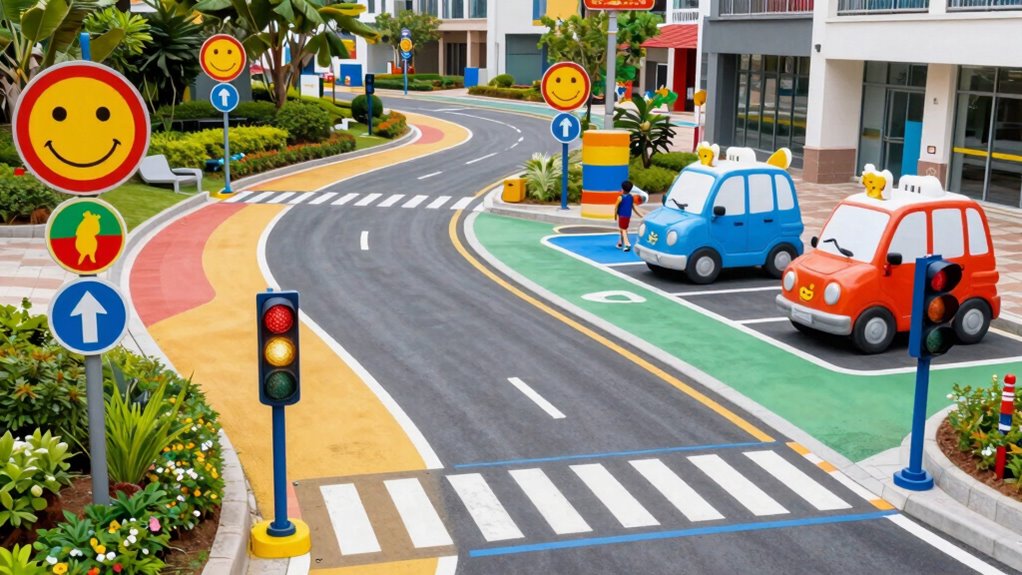 clear safe traffic signage