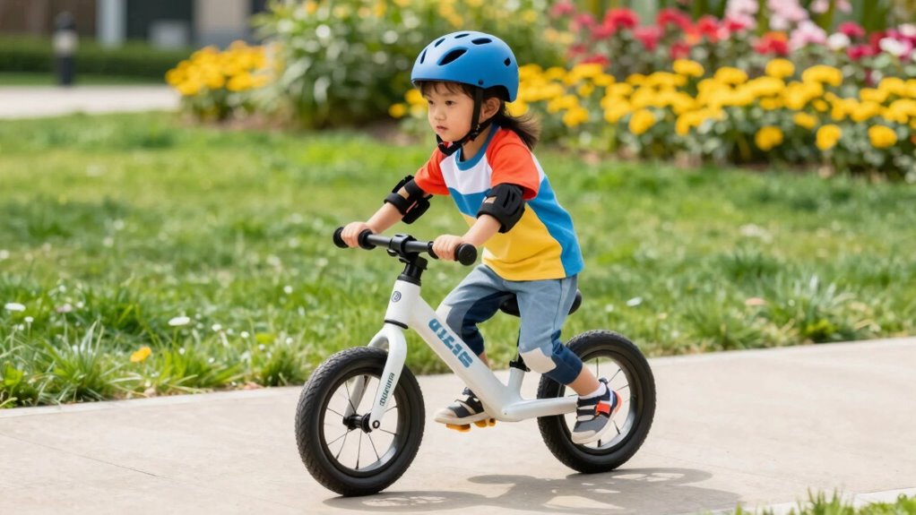 confident smooth pedaling skills