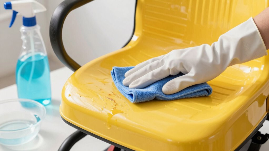 consistent cleaning and inspection