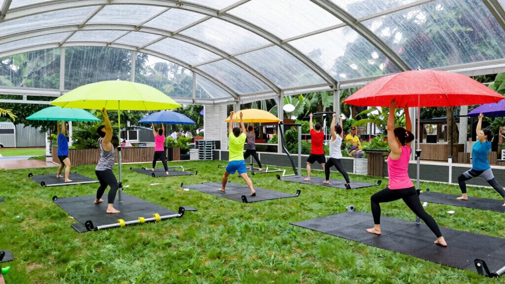 covered outdoor activity spaces