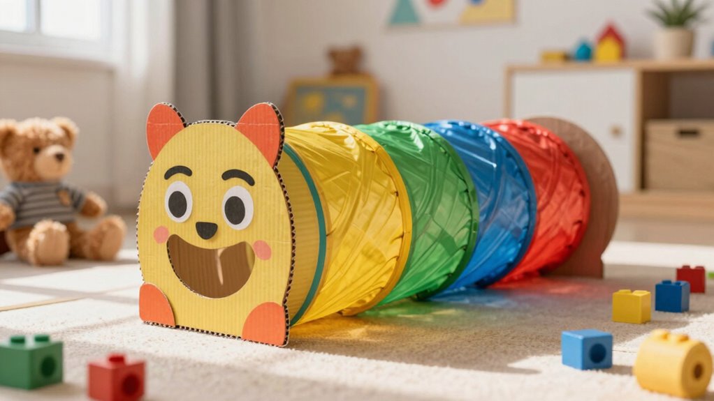 create cardboard tunnel adventures