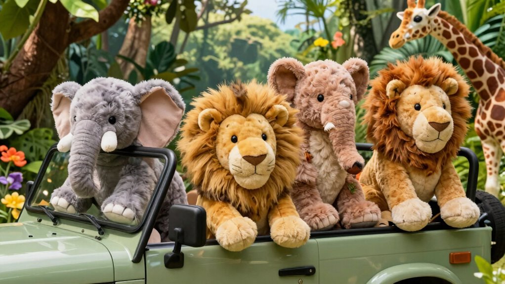 create interactive plush safari