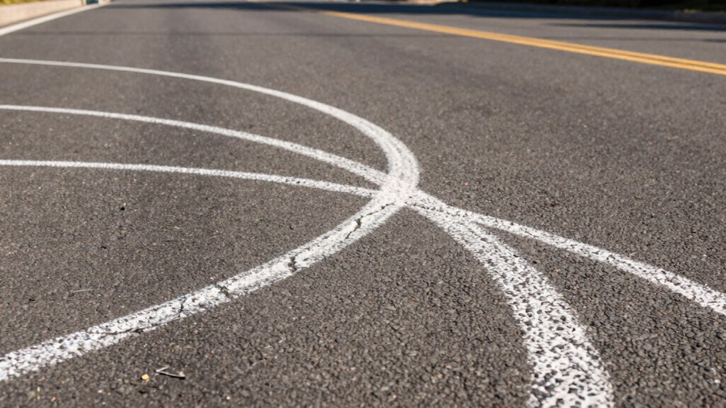 drawing lines on pavement
