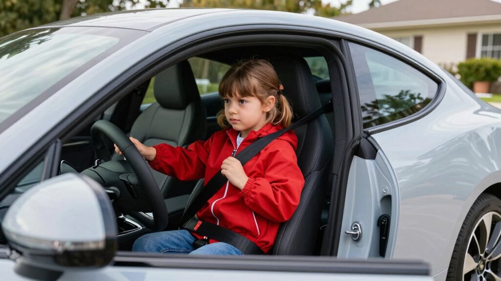 encourage independent seatbelt buckling