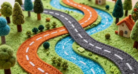 felt roads and rivers