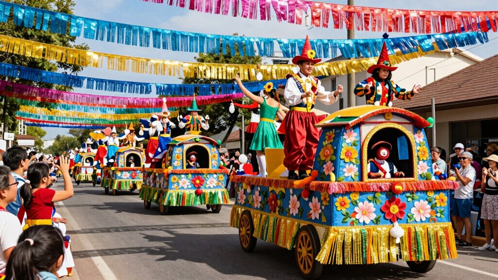 festive parade float design