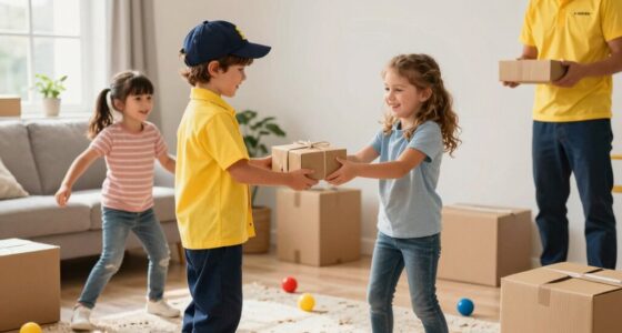 indoor and outdoor pretend delivery