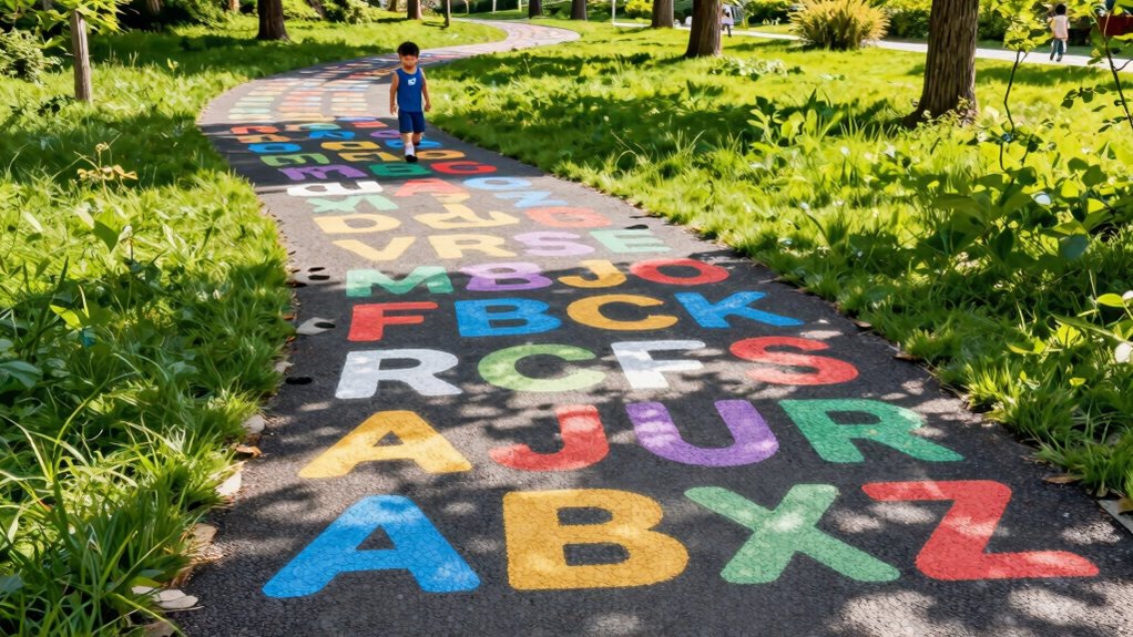 interactive outdoor alphabet activities