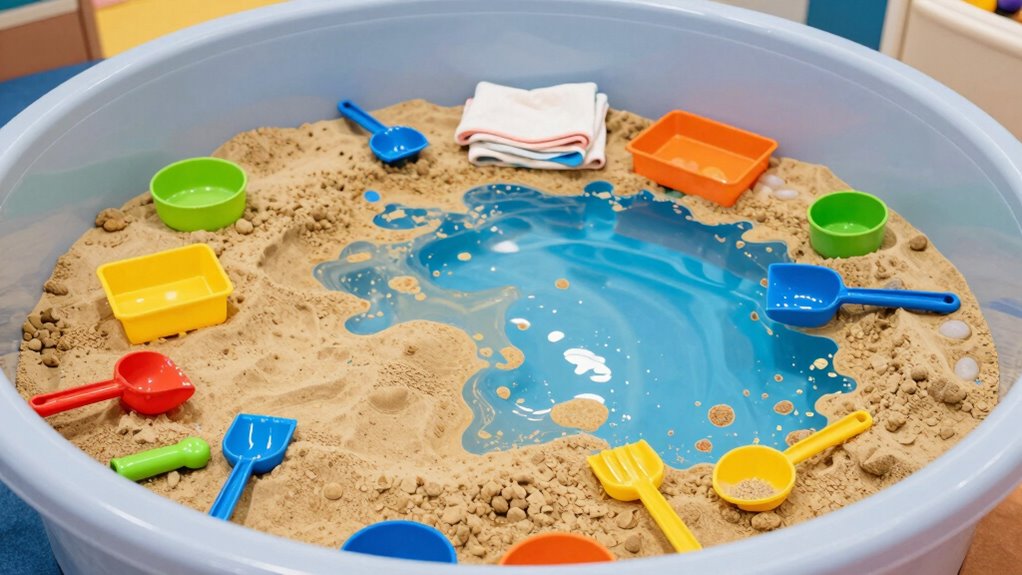 maintain tidy sensory spaces