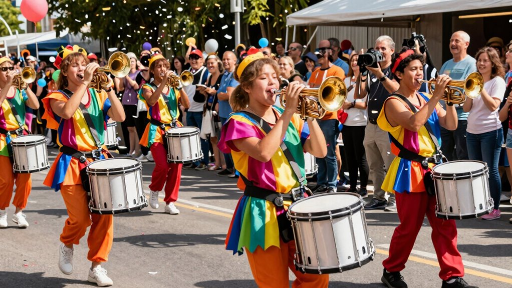music parade exercise fun