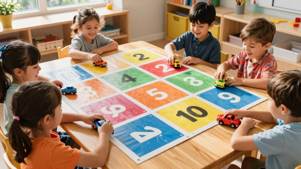 number recognition parking game