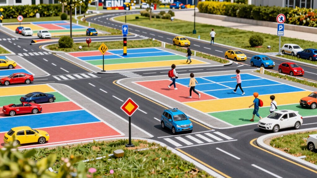 organized parking for safe play