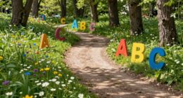 outdoor alphabet learning games