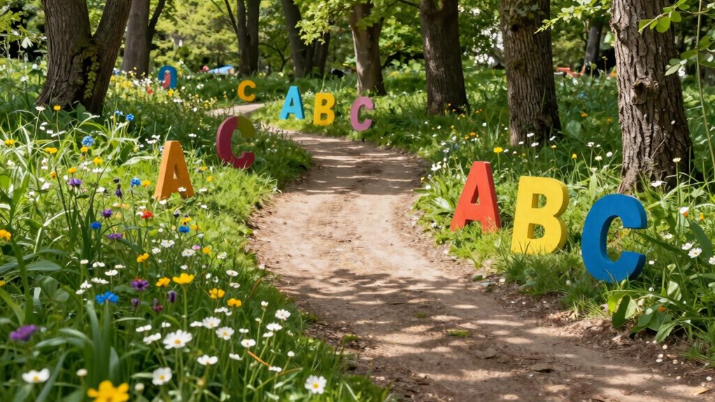 outdoor alphabet learning games