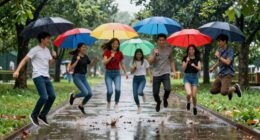 outdoor rainy day activities