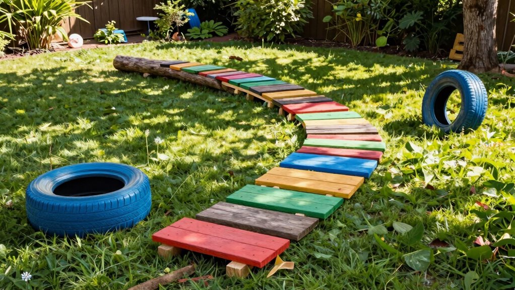 safe colorful obstacle layout