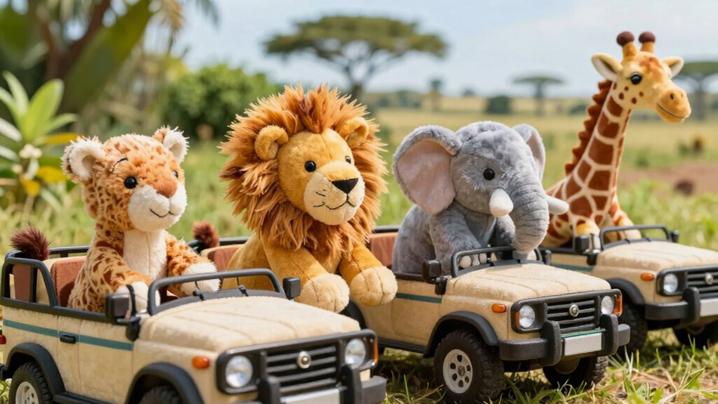 safe engaging plush safari