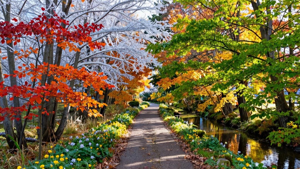 seasonal vibrant wildlife friendly walkways