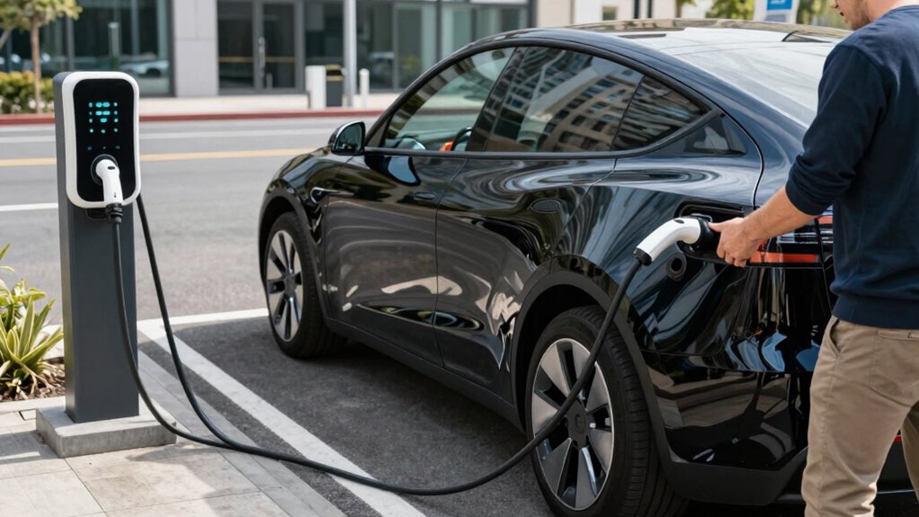 secure parking and charging