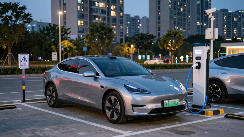 secure parking and visible deterrents