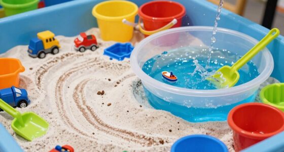 sensory play with sand