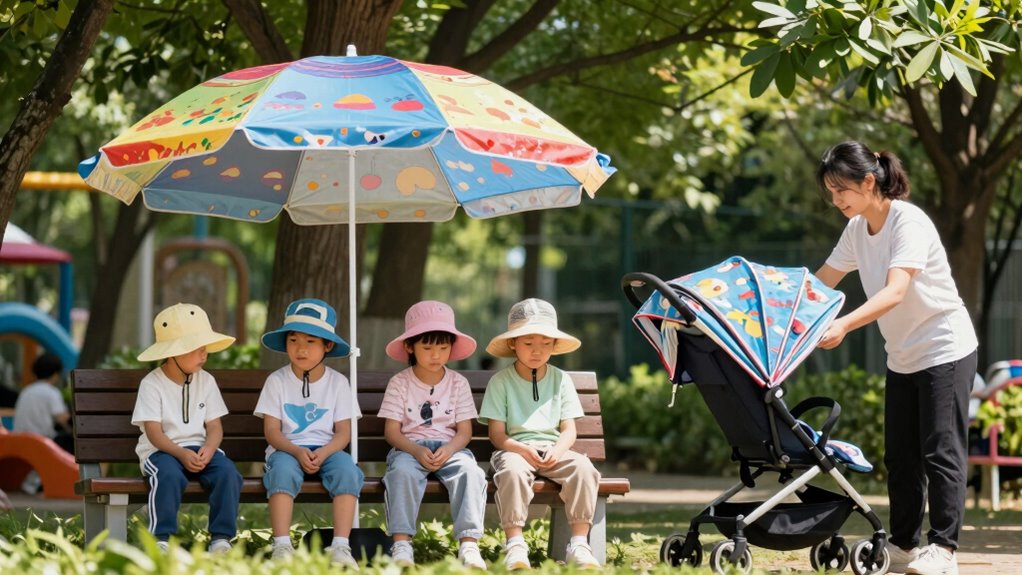 teach kids sun shade awareness