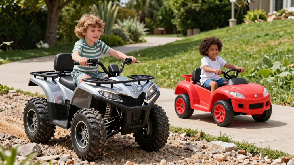 terrain specific ride on features