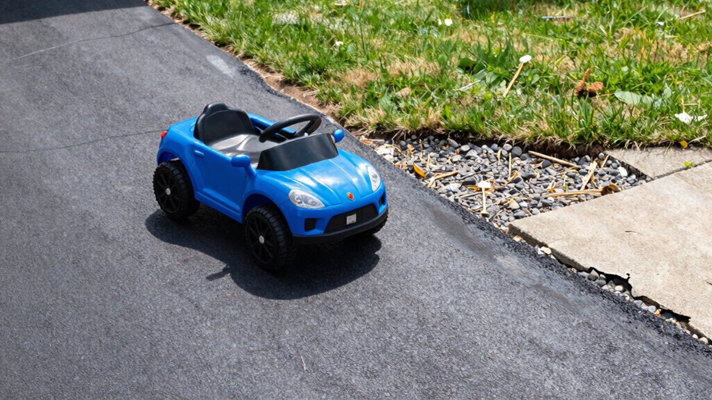 unsafe surfaces for ride on toys