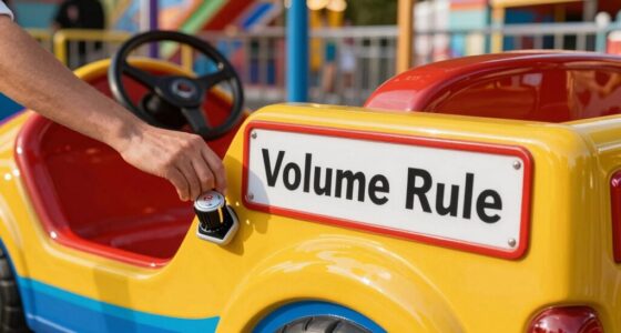 volume regulation for ride ons