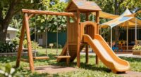 best wooden swing sets