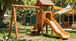 best wooden swing sets