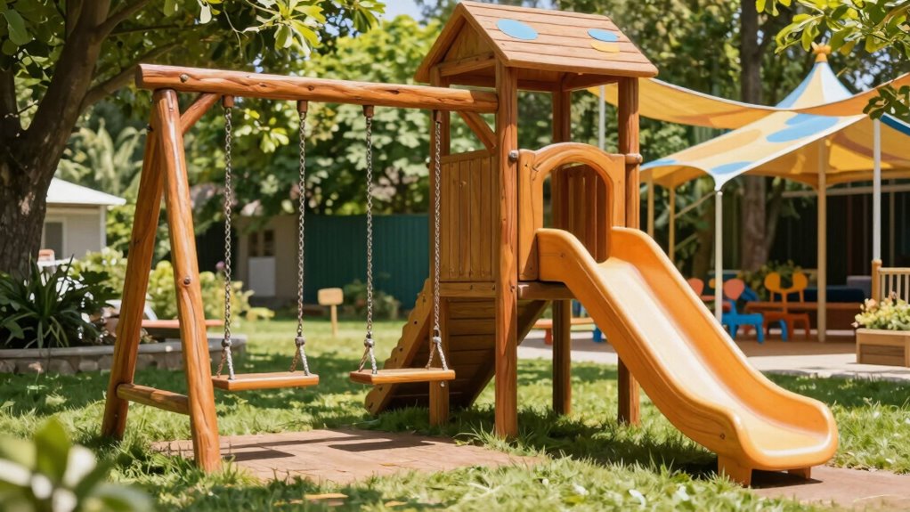 best wooden swing sets