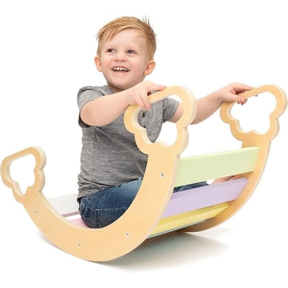 children s wooden climbing toy