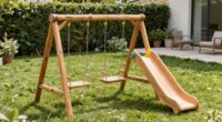 small backyard swing sets