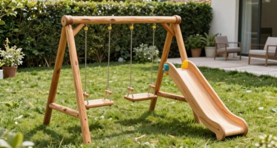 small backyard swing sets