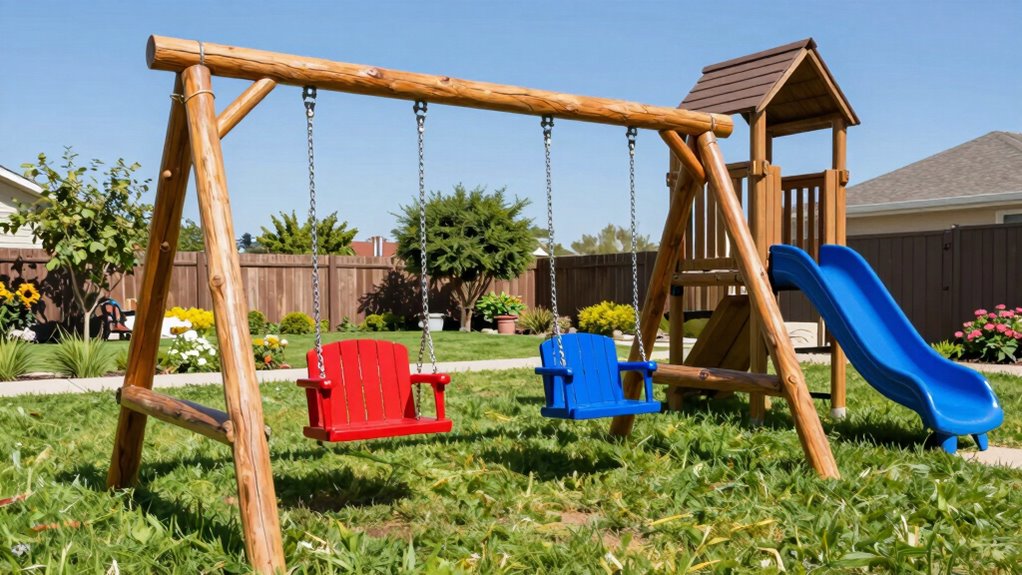 top backyard swing sets