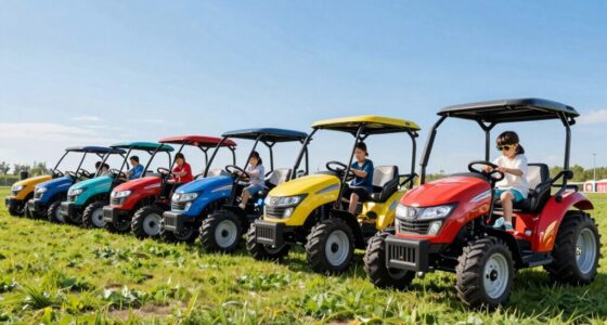 top electric ride on tractors