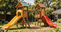 top large wooden swing sets