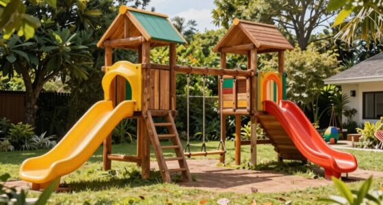 top large wooden swing sets