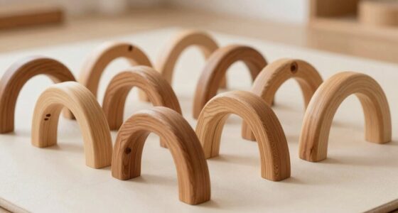 top natural wooden arches