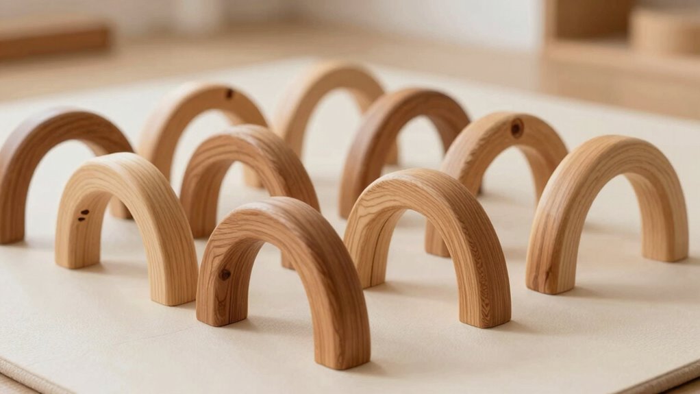 top natural wooden arches