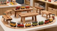 top solid wood train tables