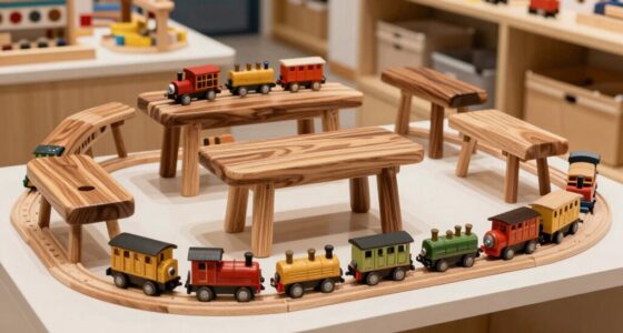 top solid wood train tables
