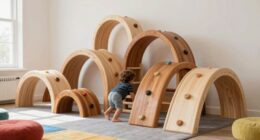 top wooden climbing arches