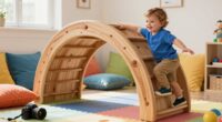 top wooden climbing arches