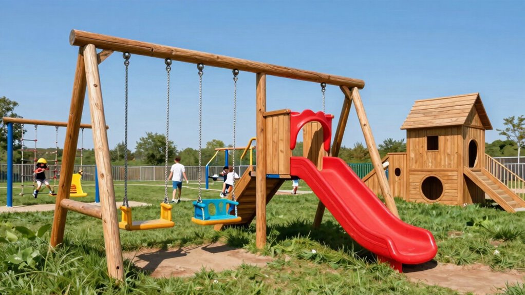 top wooden play structures