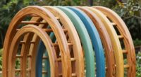 top wooden rainbow climbing arch