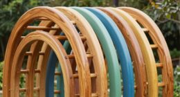 top wooden rainbow climbing arch