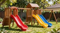 top wooden swing sets