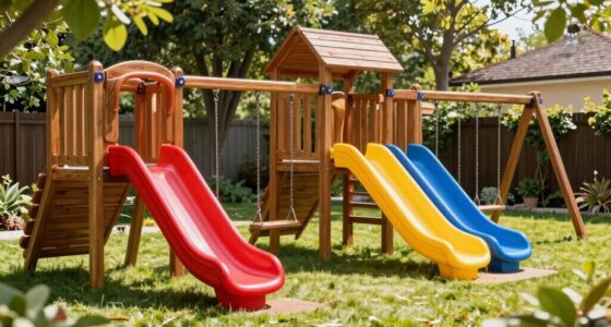 top wooden swing sets